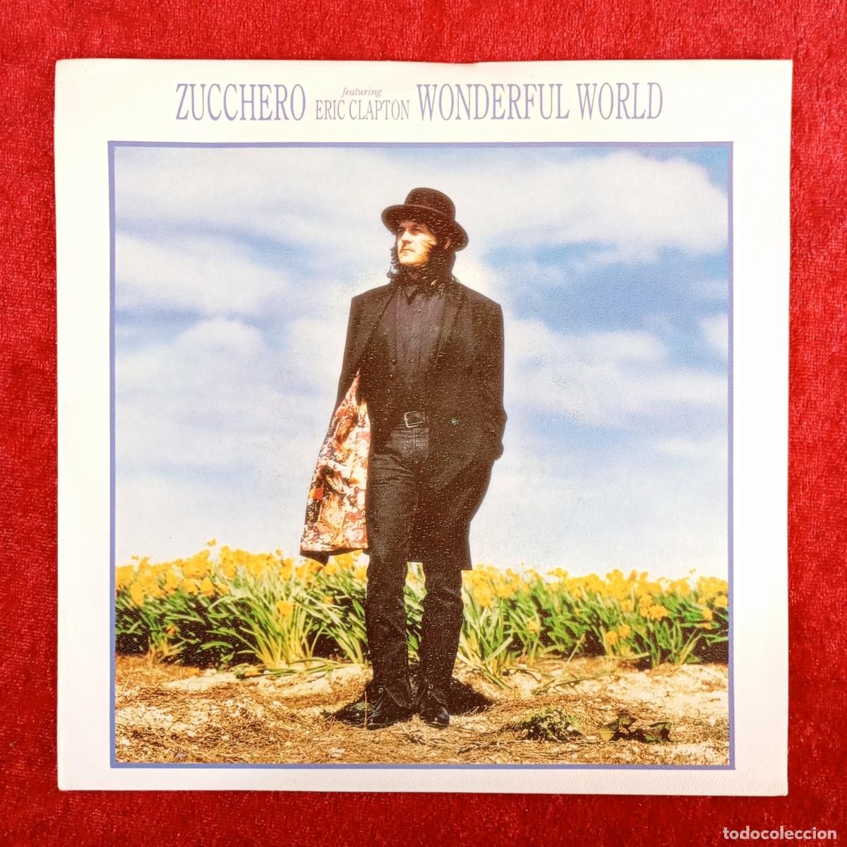 Discos de vinilo: ZUCCHERO - ERIC CLAPTON - WONDERFUL WORLD - 849 063.1/2/4 - SINGLE - DISCO VINILO / 3876