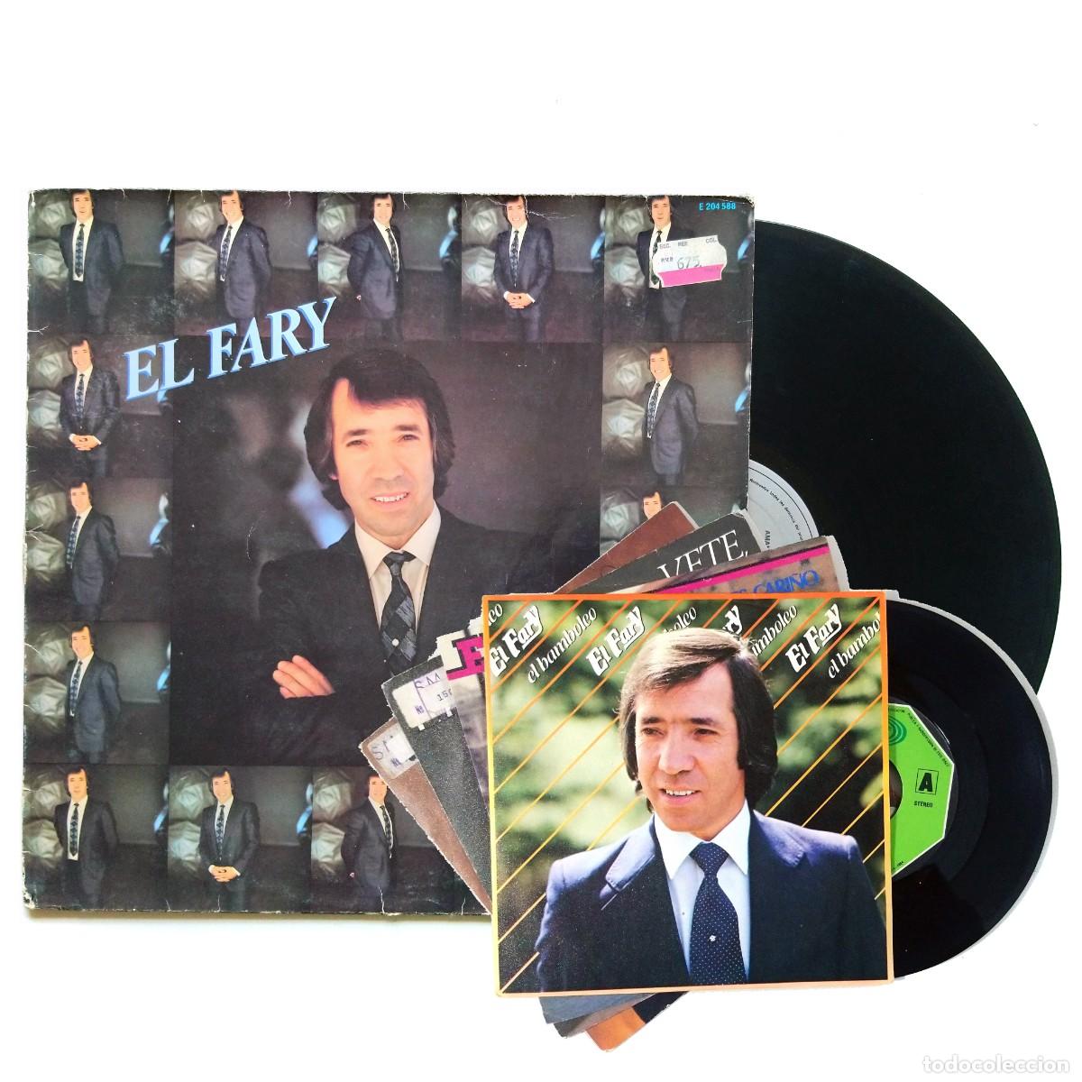 Discos de vinil: EL FARY Lote LP + 4 SG amante de la noche va por ellos el bamboleo vete mi cante