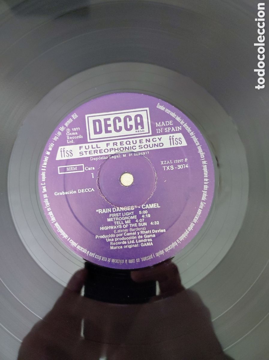 Discos de vinilo: CAMEL - RAIN DANCES (1977) - Foto 4