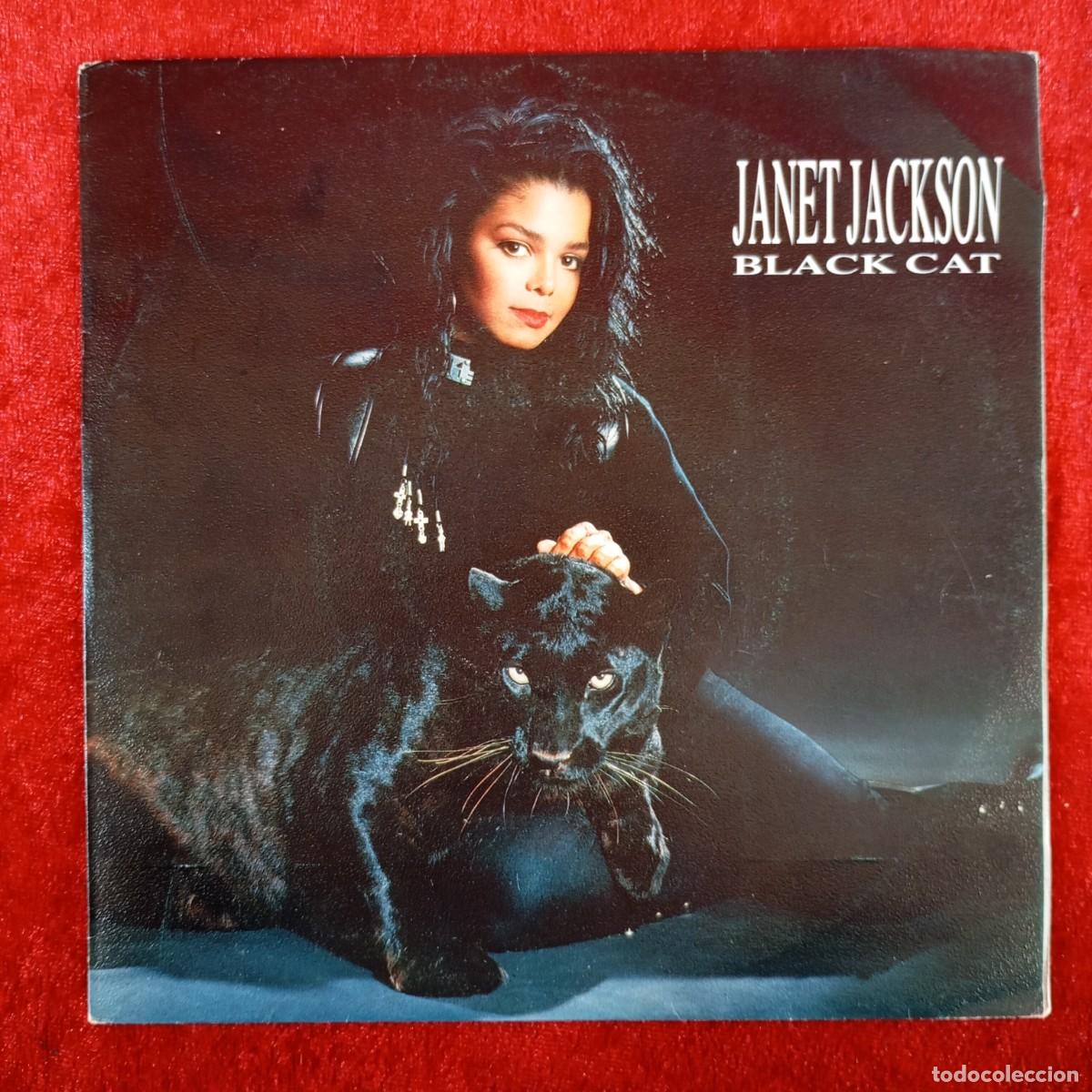 Discos de vinilo: JANET JACKSON - BLACK CAT - 390 572-7 - SINGLE - DISCO VINILO / 3889