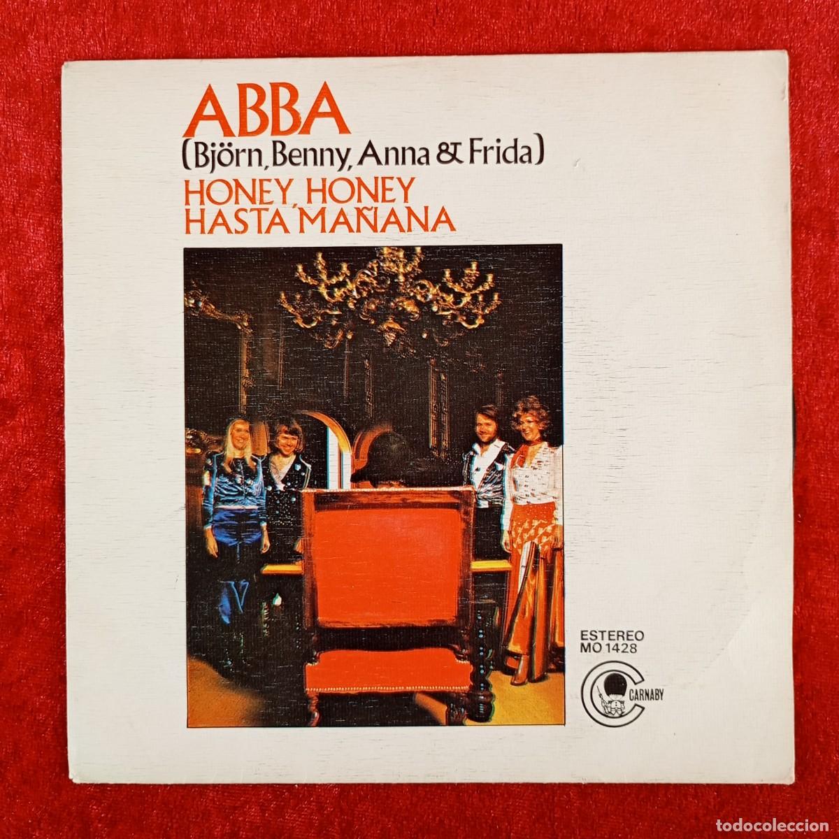 Discos de vinilo: ABBA - HONEY, HONEY - HASTA MA&Ntilde;ANA - MO 1428 - SINGLE - DISCO VINILO / 3895