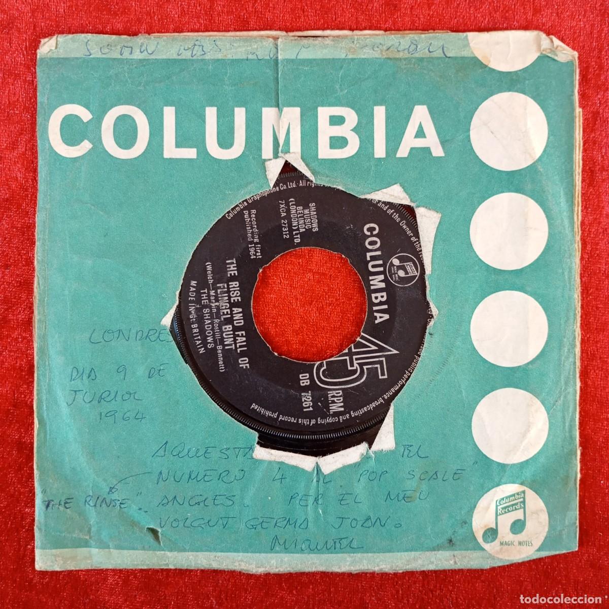Discos de vinilo: THE SHADOWS - THE RISE AND FALL OF FLINGEL BUNT - IT'S A MAN'S WORLD - SINGLE - DISCO VINILO / 3898