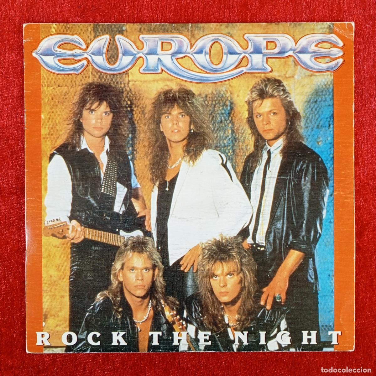 Discos de vinilo: EUROPE - ROCK THE NIGHT - EPC 650171 7 - SINGLE - DISCO VINILO / 3905