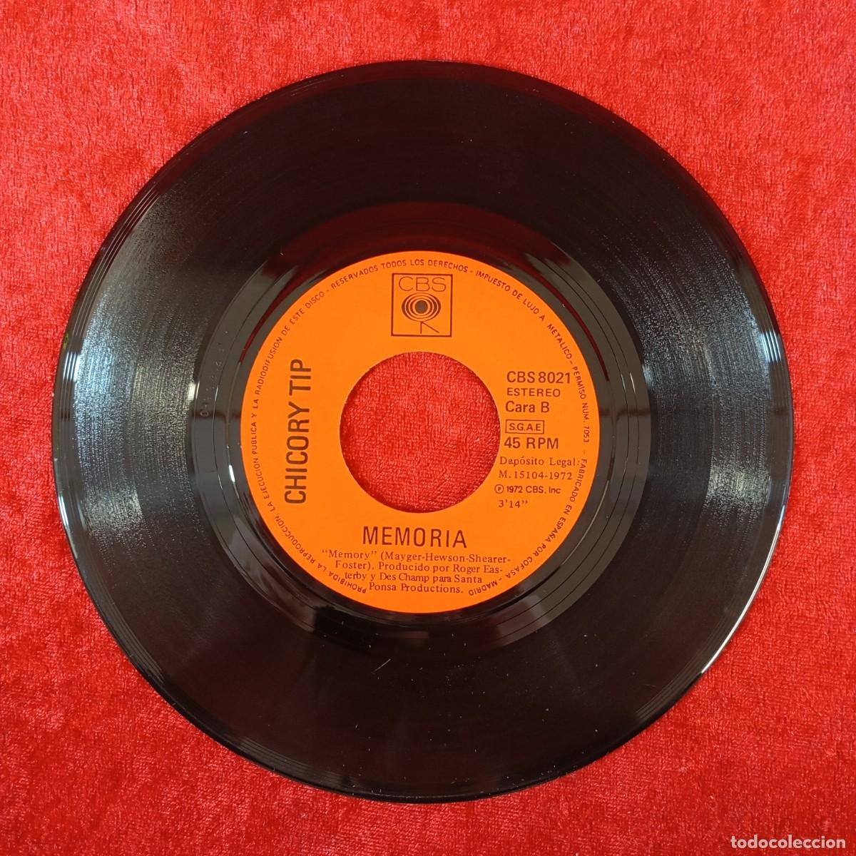 Discos de vinilo: CHICORY TIP - COMO TE LLAMAS ? - CBS 8021 - SINGLE - DISCO VINILO / 3944 - Foto 5