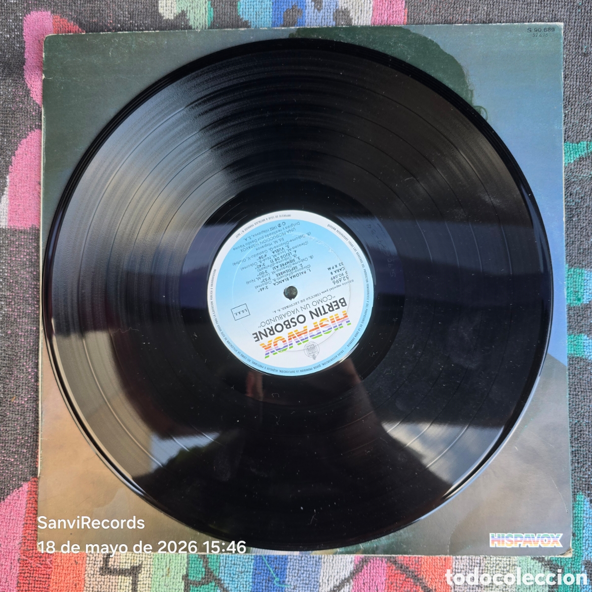 Discos de vinilo: [LP] BERT&Iacute;N OSBORNE: COMO UN VAGABUNDO (HISPAVOX) (1982) - Foto 2