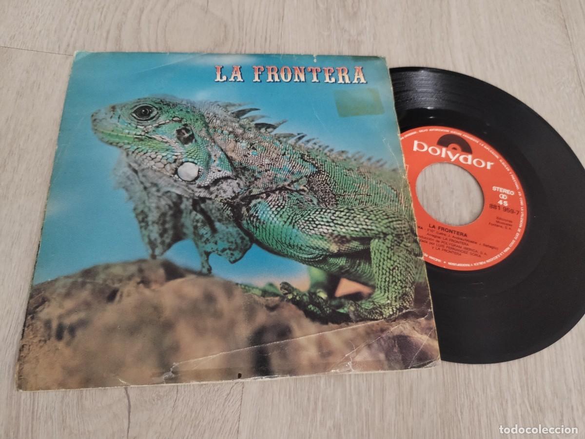 Discos de vinilo: LA FRONTERA - LA FRONTERA + VIVA LAS VEGAS .. SINGLE DE POLYDOR DE 1985 - EDICION MUY RARO .