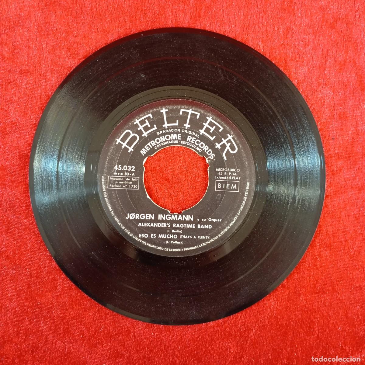 Discos de vinilo: JORGEN INGMANN - BELTER - 45.032 - SINGLE - DISCO VINILO / 3966 - Foto 4