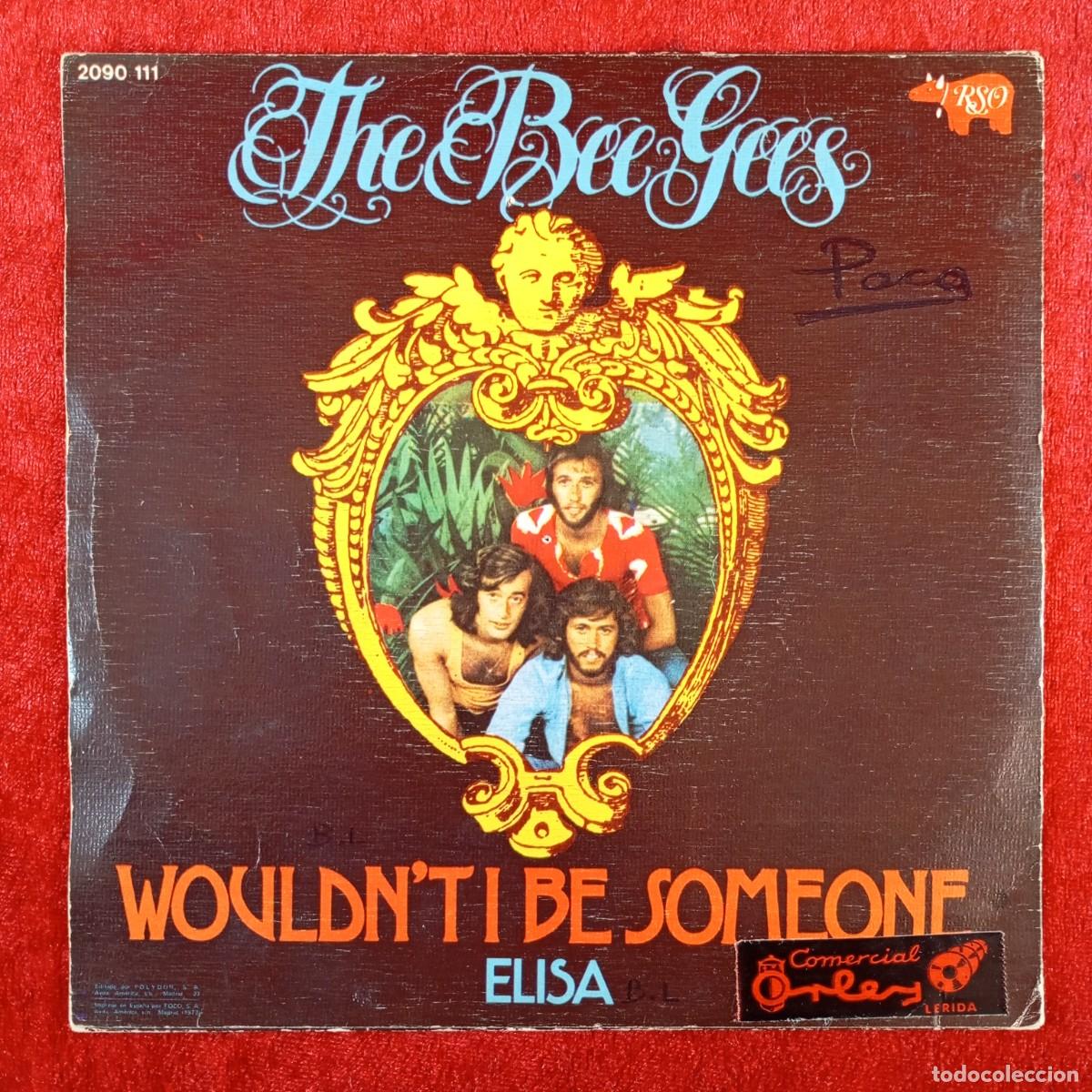 Discos de vinilo: THE BEE GEES - WOULDN'T BE SOMEONE - ELISA - 2090 111 - SINGLE - DISCO VINILO / 3971