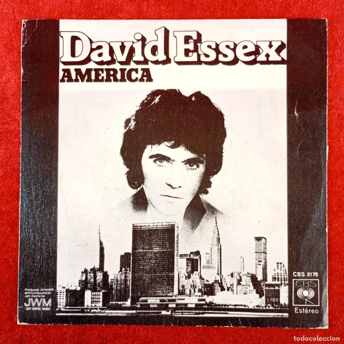 Discos de vinilo: DAVID ESSEX - AMERICA - CBS 2176 - SINGLE - DISCO VINILO / 3981