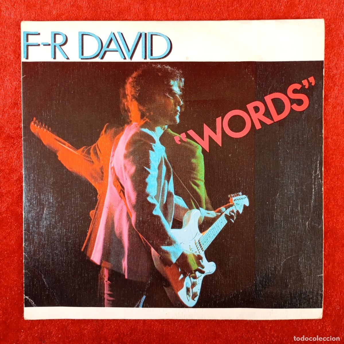 Discos de vinilo: F-R- DAVID - WORDS - CAR 0036 - CARRERE - SINGLE - DISCO VINILO / 3987