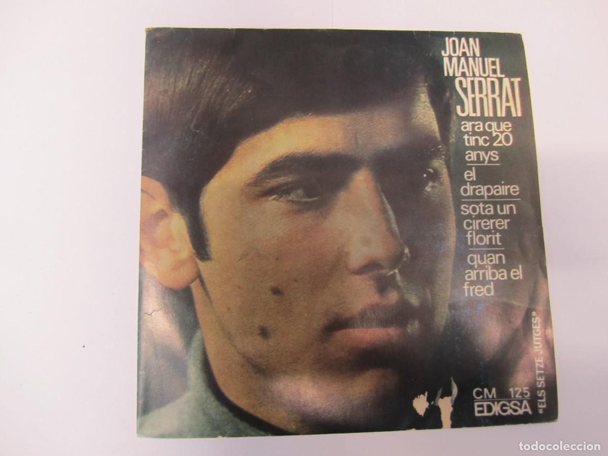 Vinyl records: disco vinilo single joan manel serrat ara que tinc 20 anys