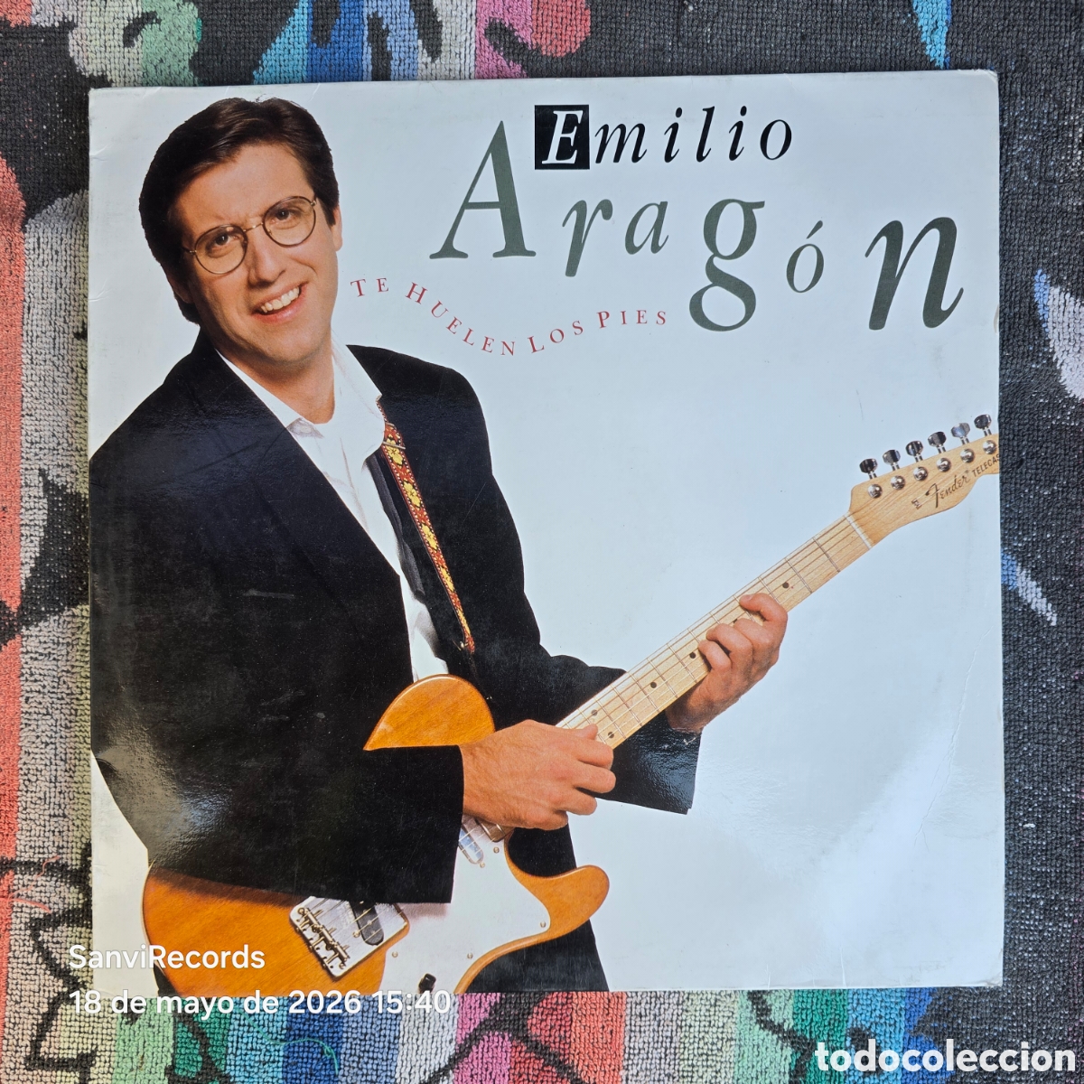 Discos de vinilo: [LP] EMILIO ARAG&Oacute;N: TE HUELEN LOS PIES (CBS) (1990)