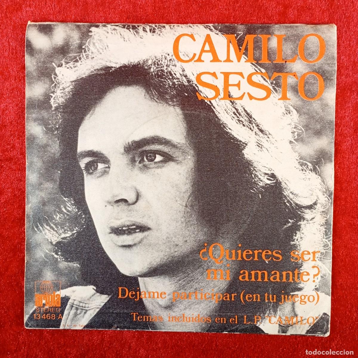 Discos de vinilo: CAMILO SESTO - &iquest; QUIERES SER MI AMANTE ? - 13468-A - SINGLE - DISCO VINILO / 4004