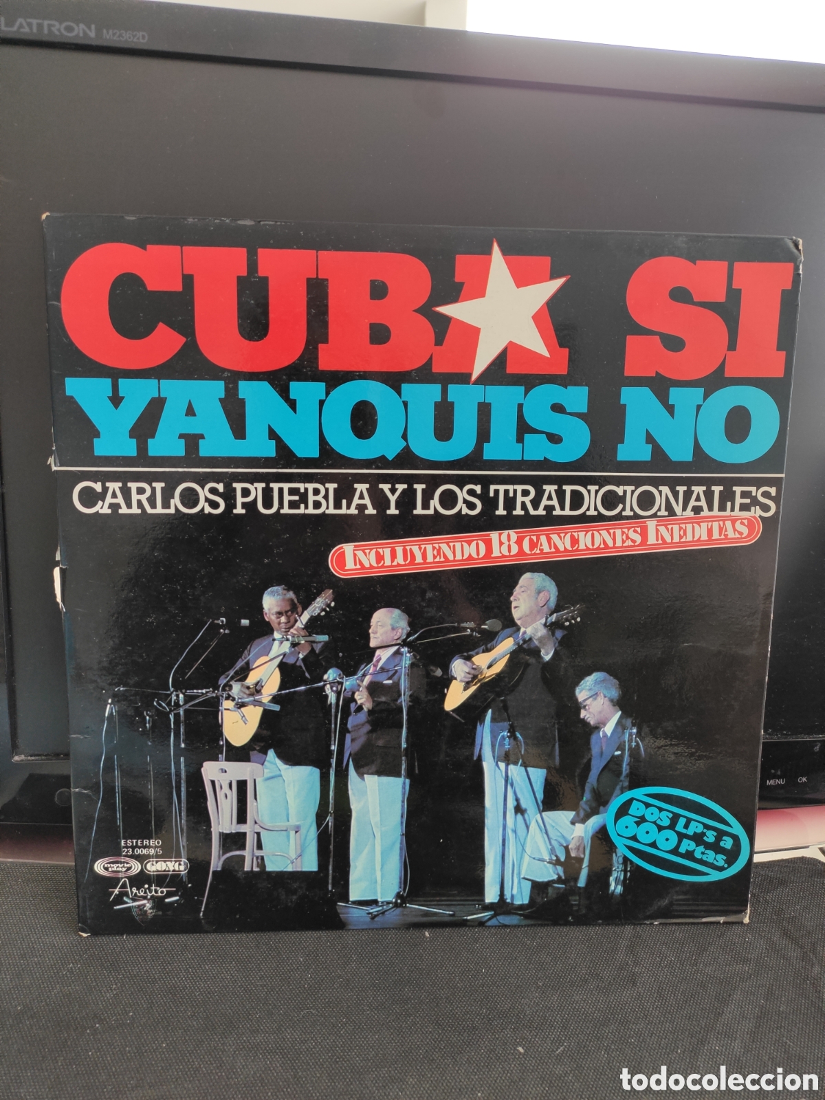 Discos de vinilo: Carlos Puebla y Los Tradicionales - Cuba S&iacute;, Yanquis No (Doble LP, 1977) Primera Edici&oacute;n Espa&ntilde;ola
