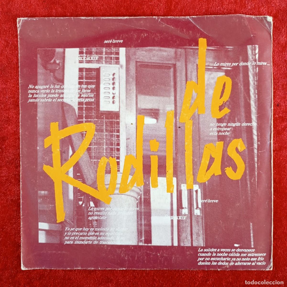 Discos de vinilo: DE RODILLAS - 5-055 - SER&Eacute; BREVE, LLEGAR TARDE - SINGLE - DISCO VINILO / 4023