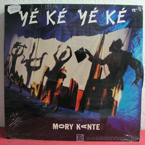 Discos de vinilo: MORY KANTE ( Y&Eacute; K&Eacute; Y&Eacute; K&Eacute; 4 VERSIONES - AKWABA BEACH ) USA-1987