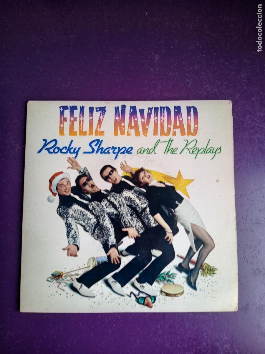 Discos de vinilo: Rocky Sharpe And The Replays &ndash; Feliz Navidad - EP MOVIEPLAY 1980 - DOO WOP . ROCK ROLL