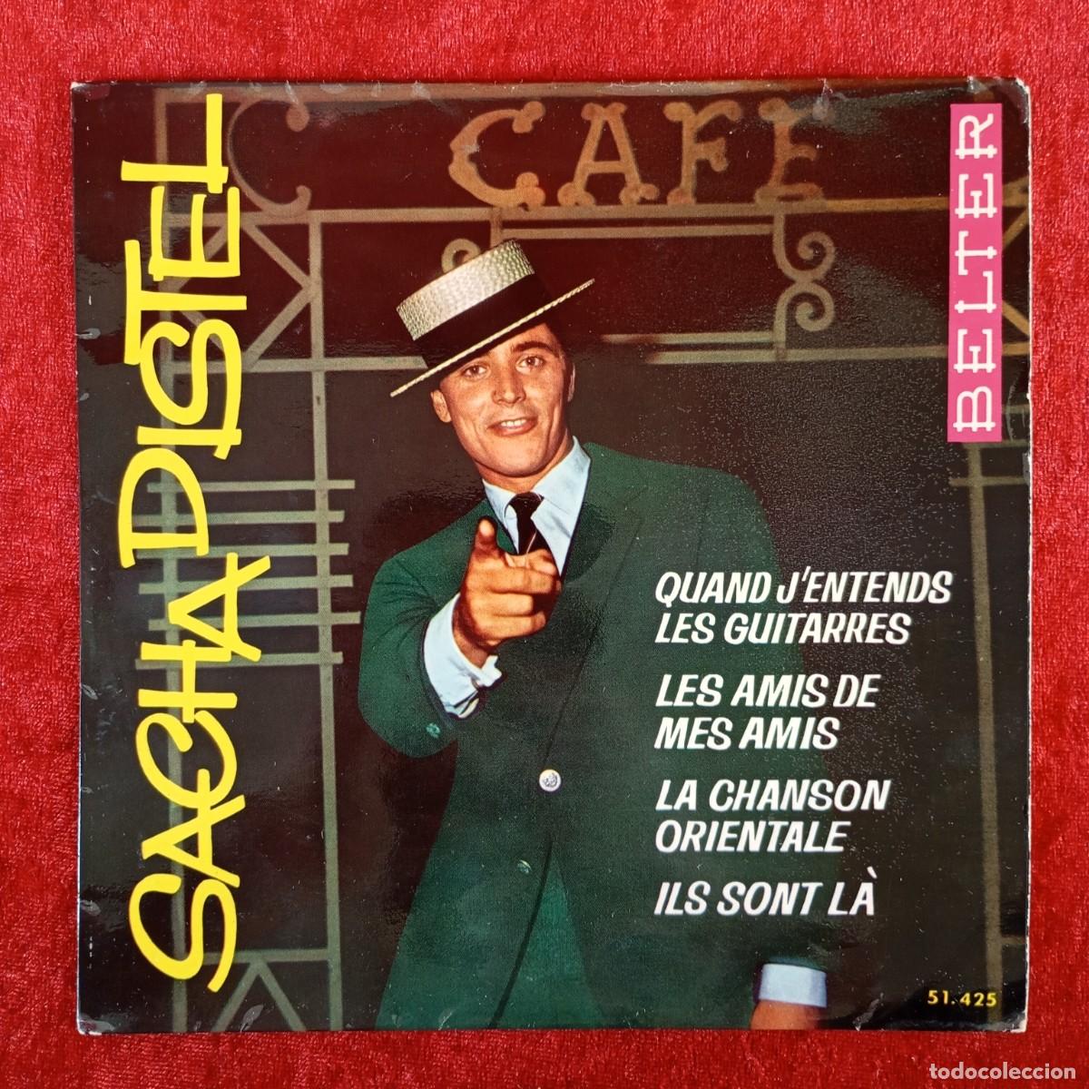Discos de vinilo: SACHA DISTEL - QUAND J'ENTENDS LES GUITARRES - LES AMIS DE MES AMIS - SINGLE - DISCO VINILO / 4029
