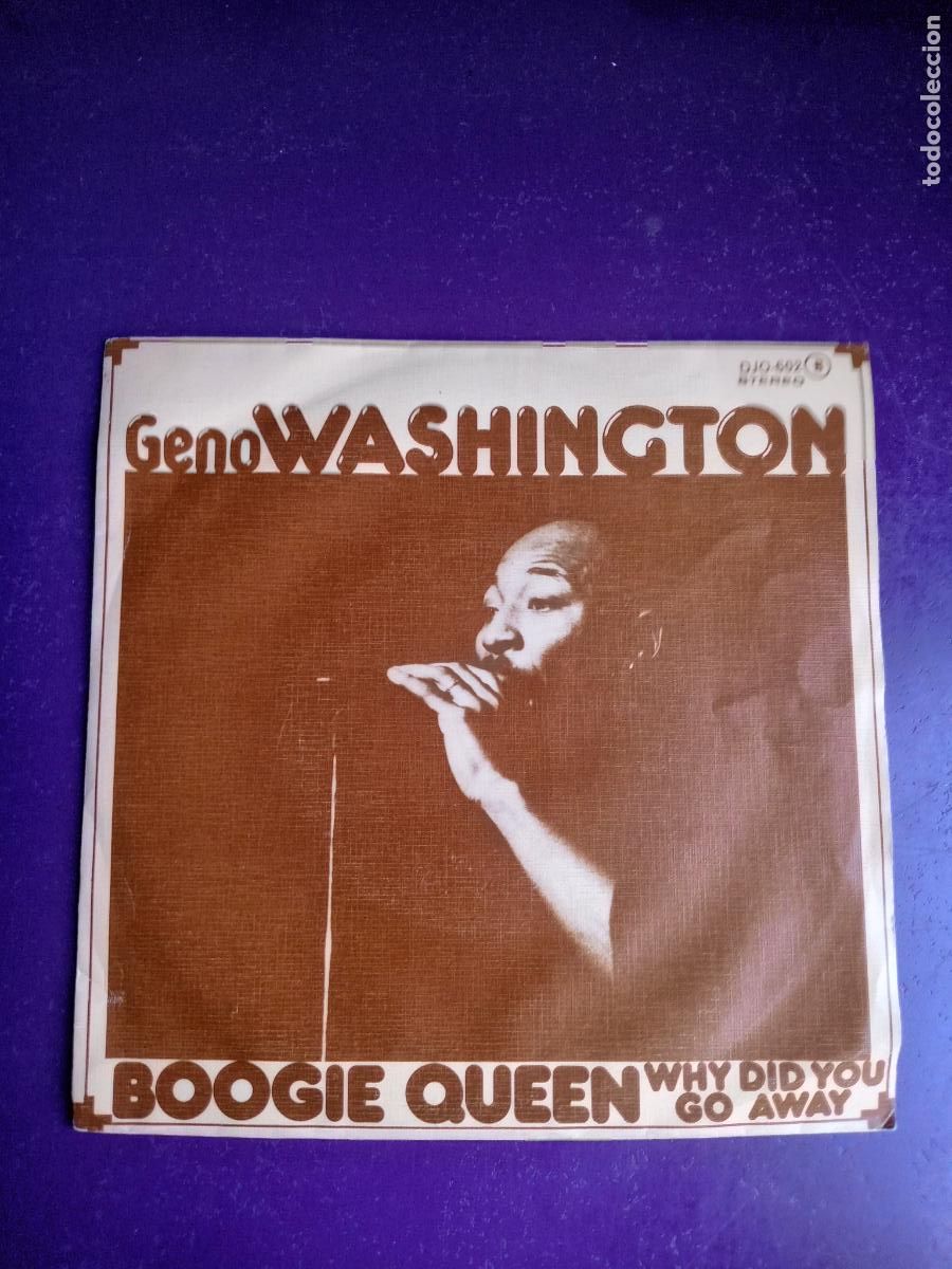 Discos de vinilo: Geno Washington &ndash; Boogie Queen - Sg ZAFIRO 1977 - SOUL FUNK