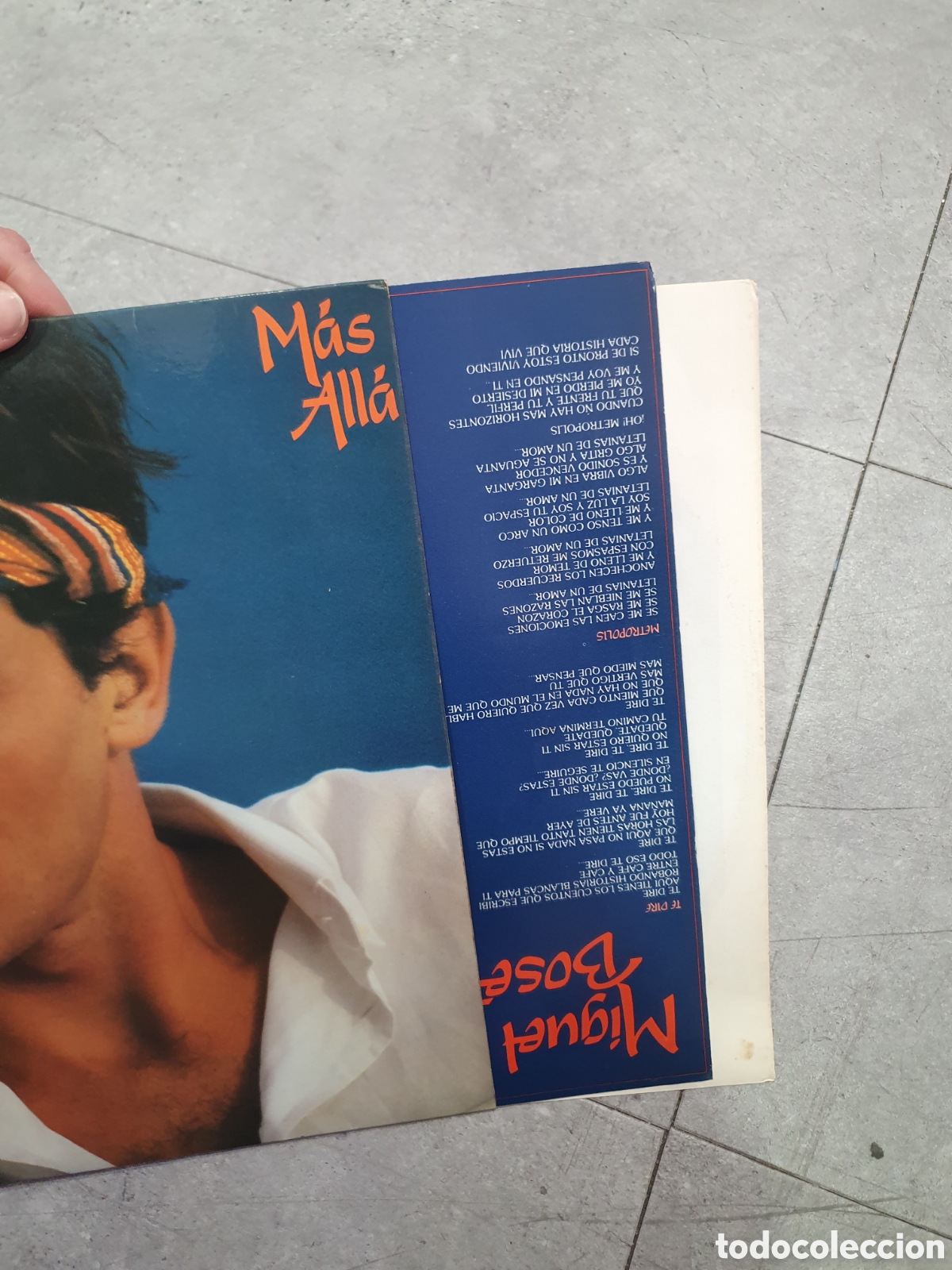 Discos de vinilo: LP. Miguel Bos&eacute;. M&aacute;s all&aacute;. - Foto 3