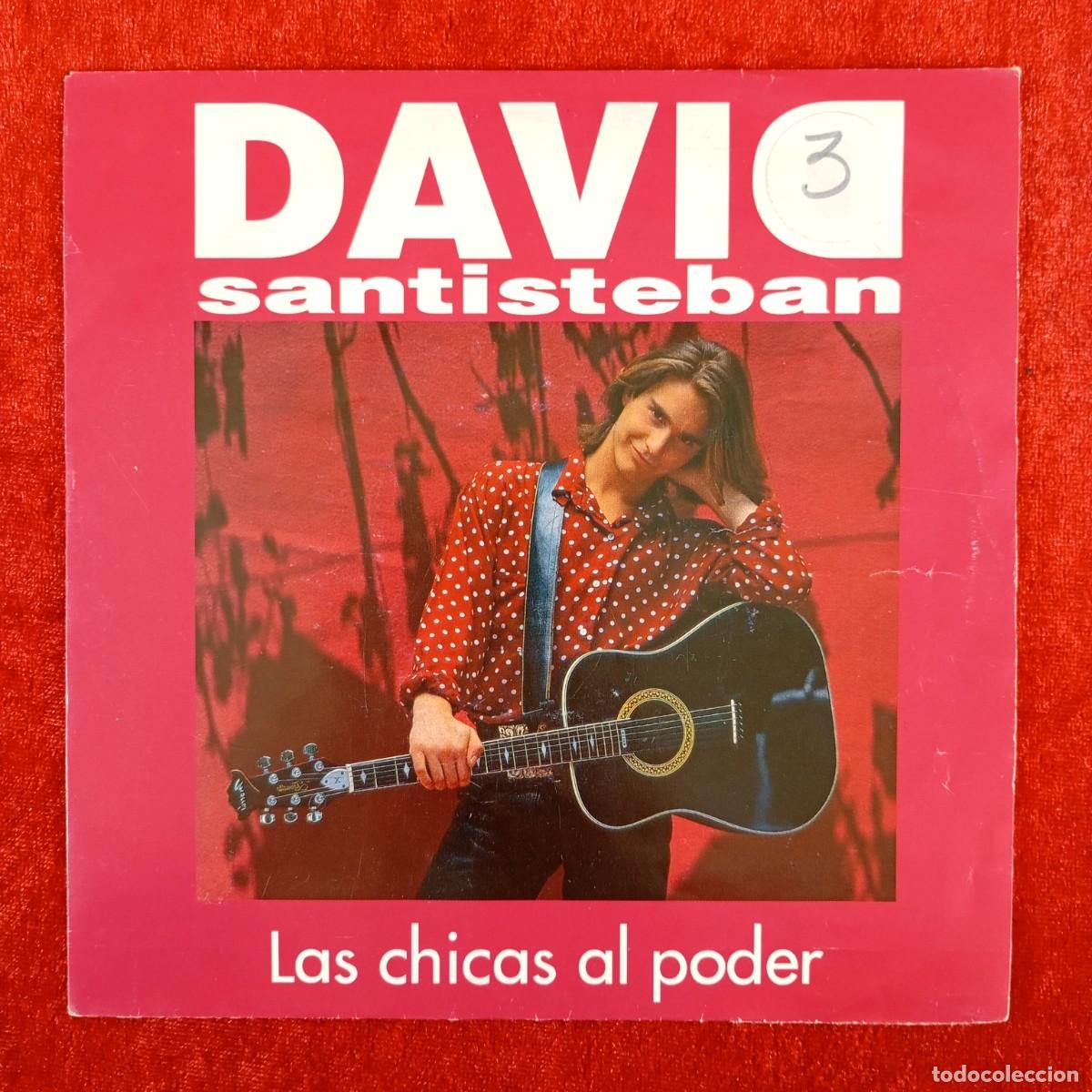 Discos de vinilo: DAVID SANTISTEBAN - LAS CHICAS AL PODER - 006 8600027 - SINGLE - DISCO VINILO / 4052 - Foto 1