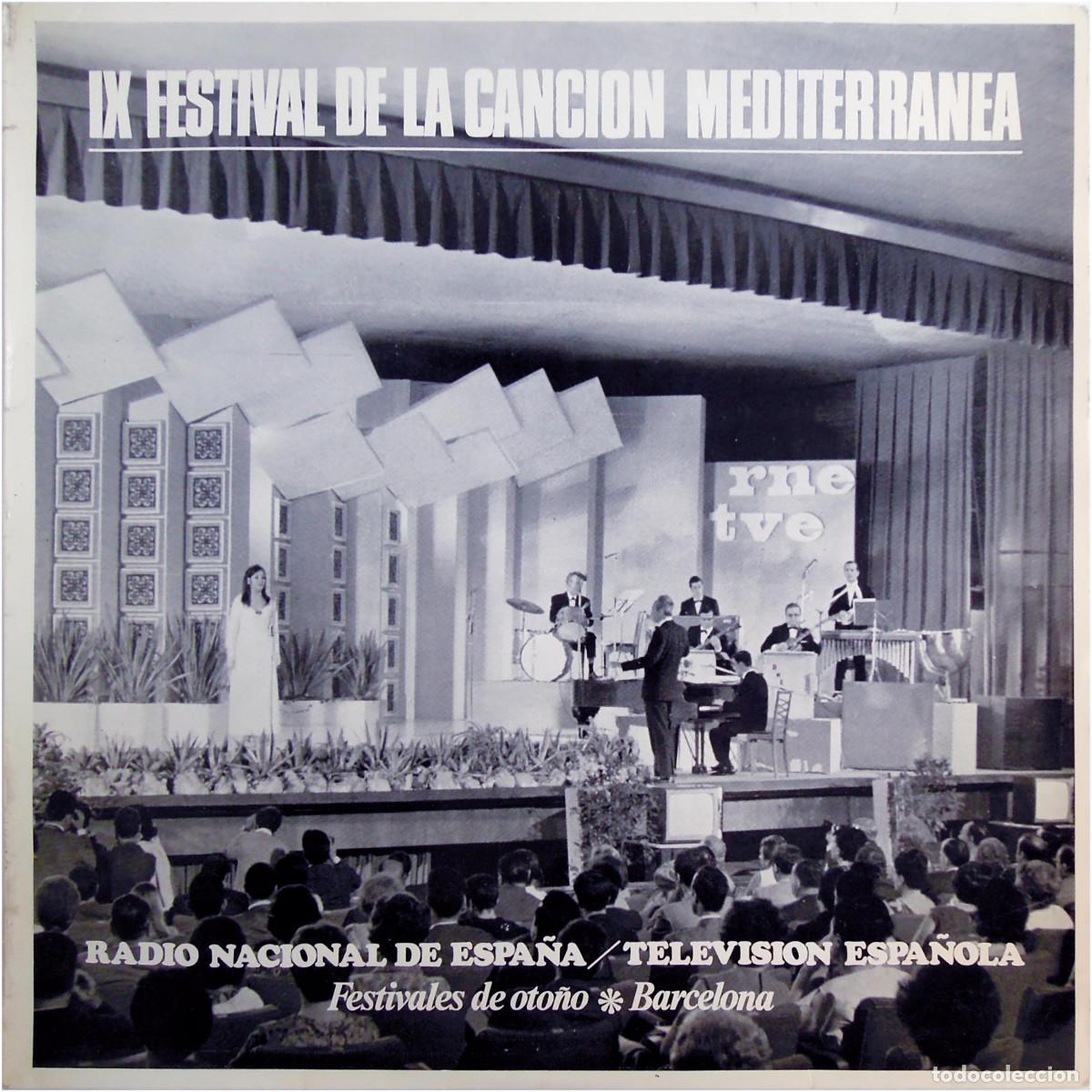 Discos de vinilo: VVAA - IX Festival De La Canci&oacute;n Mediterr&aacute;nea - LP Spain 1967 - RNE/RTVE - EX/VG+