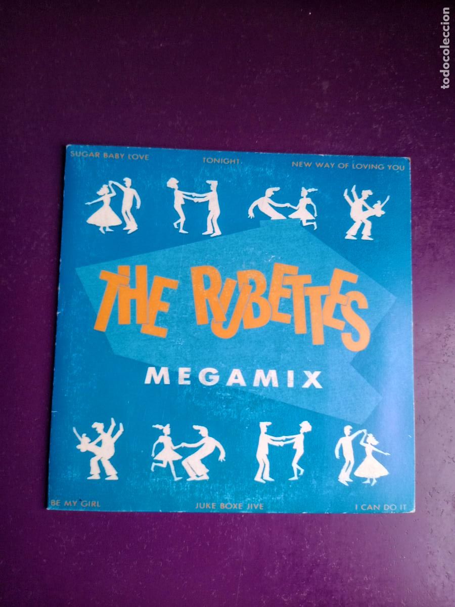 Discos de vinilo: The Rubettes &lrm;&ndash; Megamix - Sg CLASH 1990 PROMO - GLAM POP 70'S MEZCLADO - SIN USO
