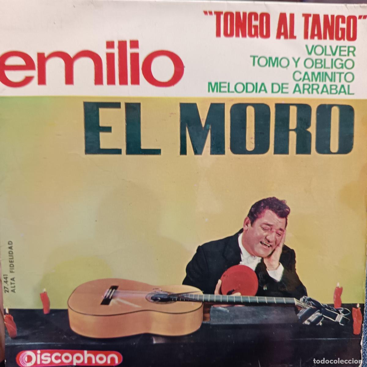 Discos de vinilo: EMILIO el MORO EP 1965 Tongo al Tango: Tomo y Obligo/ Volver/ Melodia de Arrabal/ Caminito