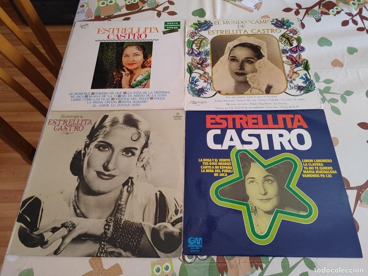 Discos de vinilo: estrellita castro,lote de 4 lps