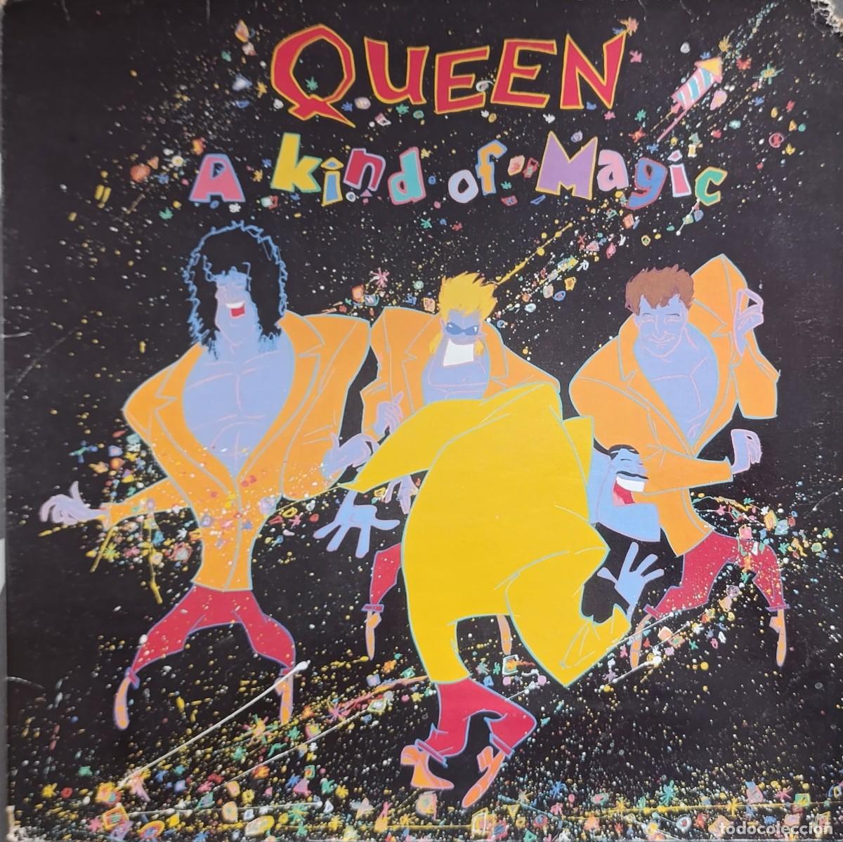 Discos de vinilo: QUEEN &lrm;&ndash; A KIND OF MAGIC LP 1986 1&ordf; ED ESPA&Ntilde;OLA PORTADA GATEFOLD