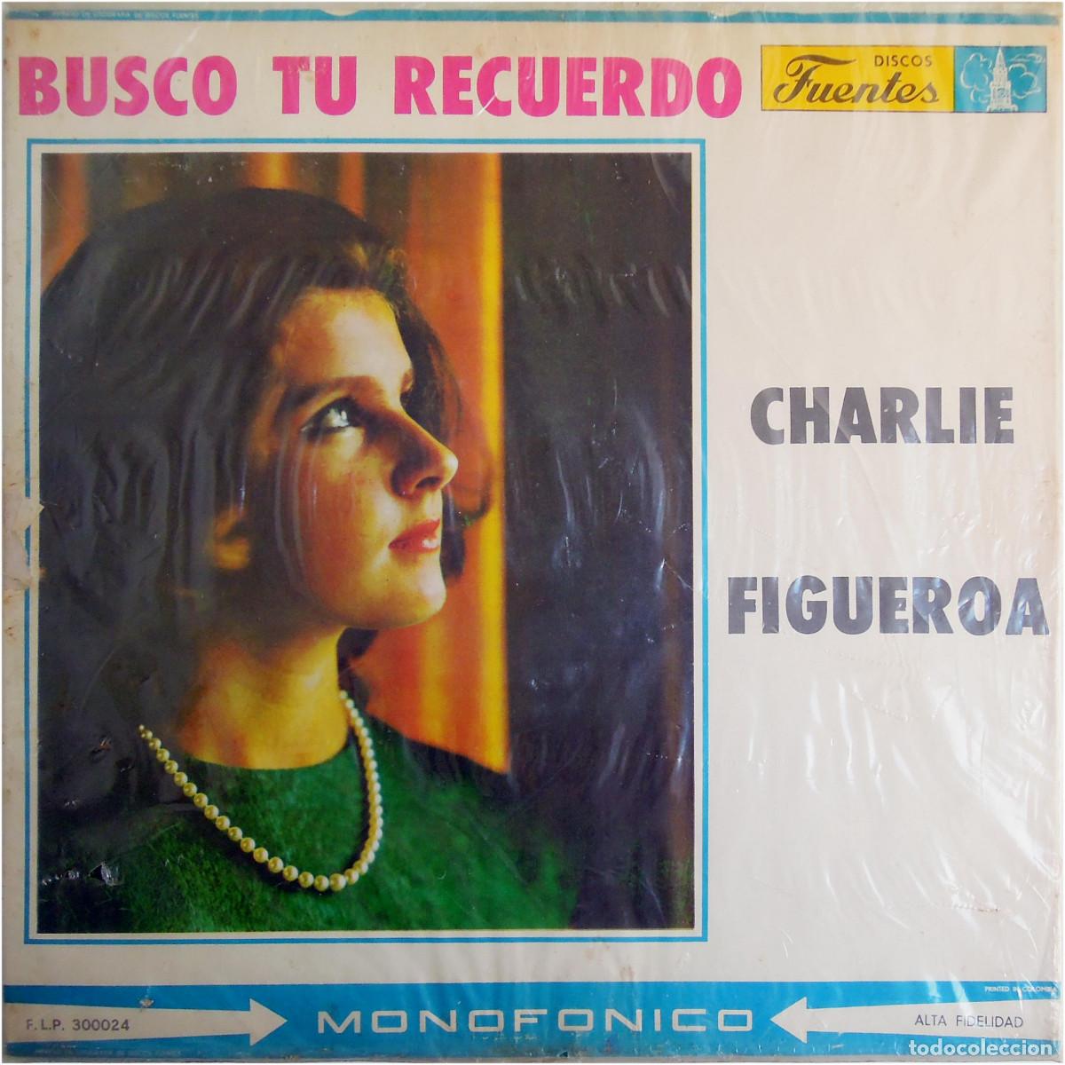 Discos de vinilo: Charlie Figuerola - Busco tu recuerdo - LP Colombia 60s - Discos Fuentes - VG+/VG