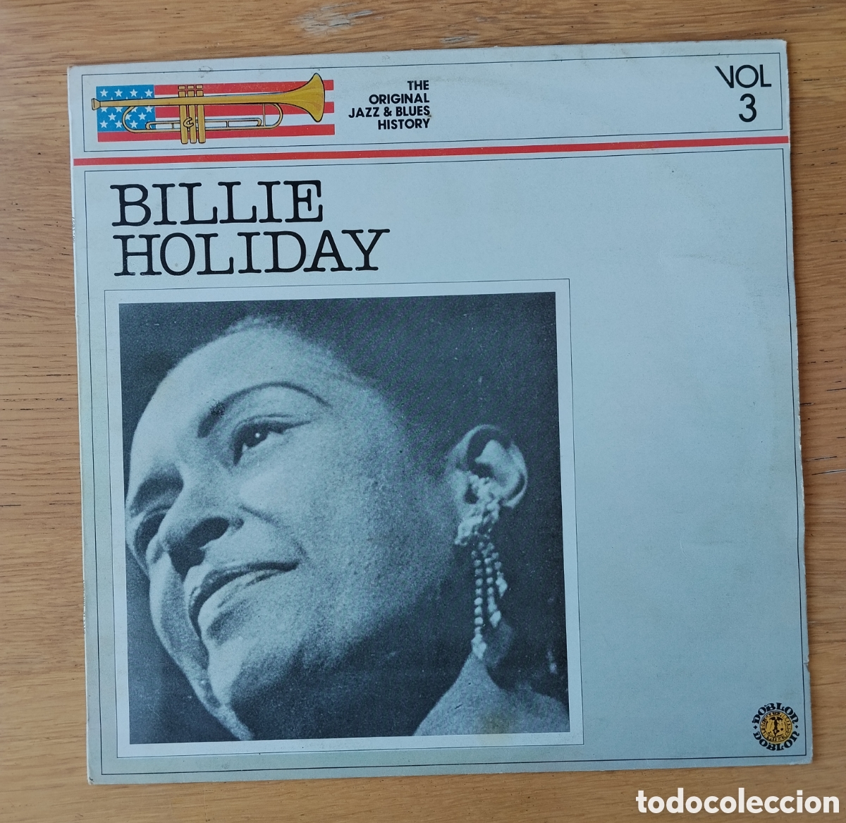 Discos de vinilo: BILLIE HOLIDAY : &rdquo;THE ORIGINAL JAZZ & BLUES HISTORY VOL.3&rdquo; LP VINILO 1985- JAZZ