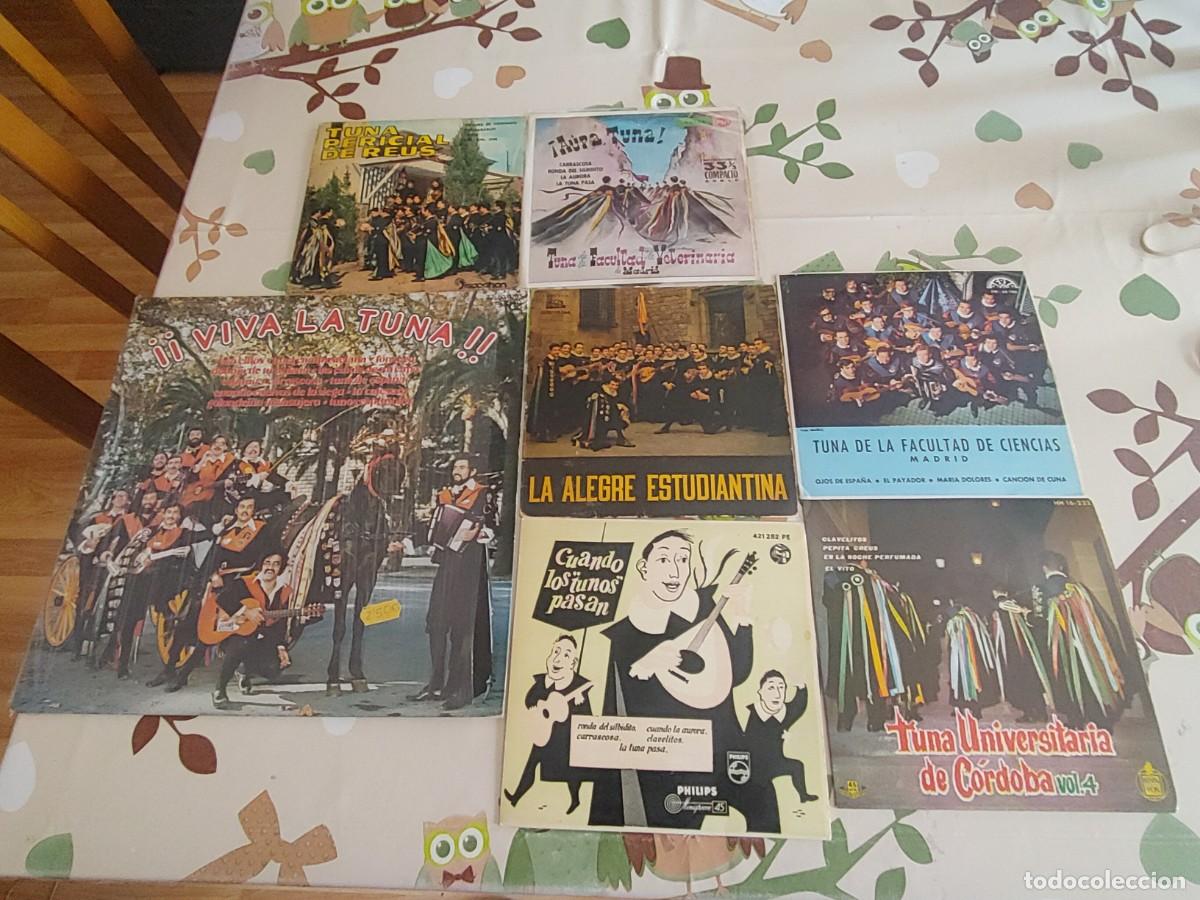 Discos de vinilo: la tuna,lote de 1 lp+6 singles
