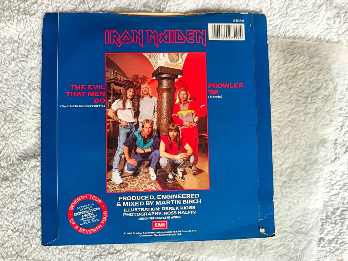 Discos de vinilo: IRON MAIDEN - The Evil that Men do. Vinilo 7p. - Foto 5