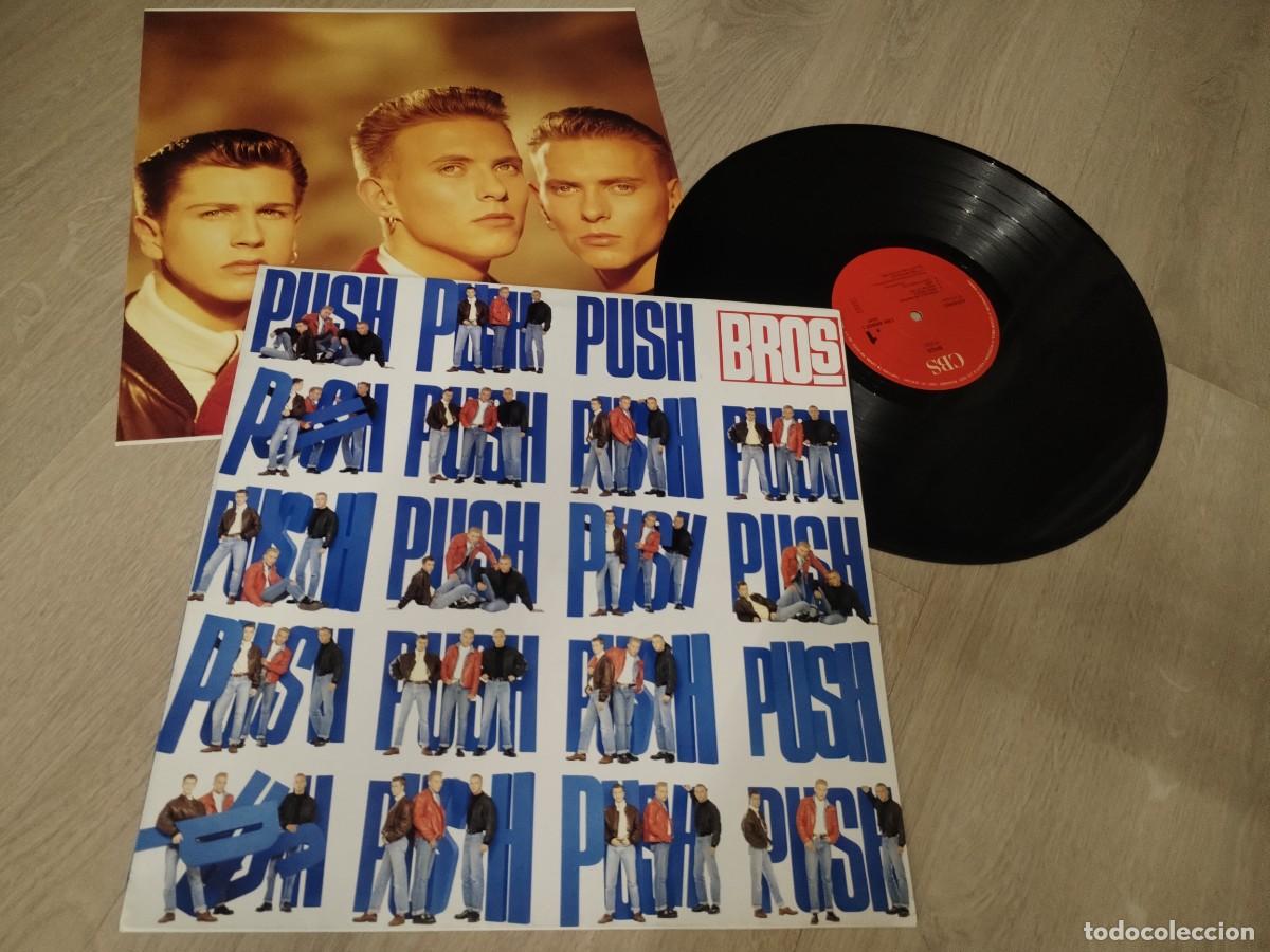 Discos de vinilo: BROS - PUSH...LP DE CBS DE 1988 CON ENCARTE - BUEN ESTADO