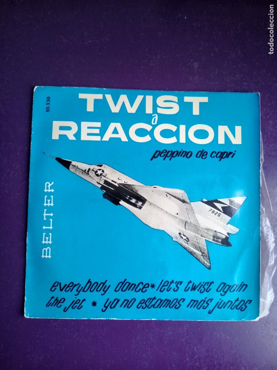 Discos de vinilo: Peppino De Capri Y Sus Rockers &lrm;&ndash; Twist A Reaccion +3 EP ELTER 1962 - 1&ordf; EDICION - ITALIA ROCK