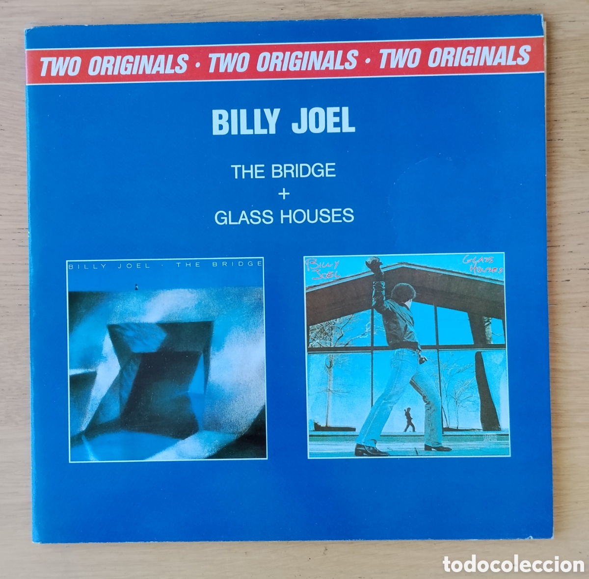 Discos de vinilo: BILLY JOEL : &rdquo;THE BRIDGE + GLASS HOUSES&rdquo; DOBLE LP VINILO 1990- ROCK - POP