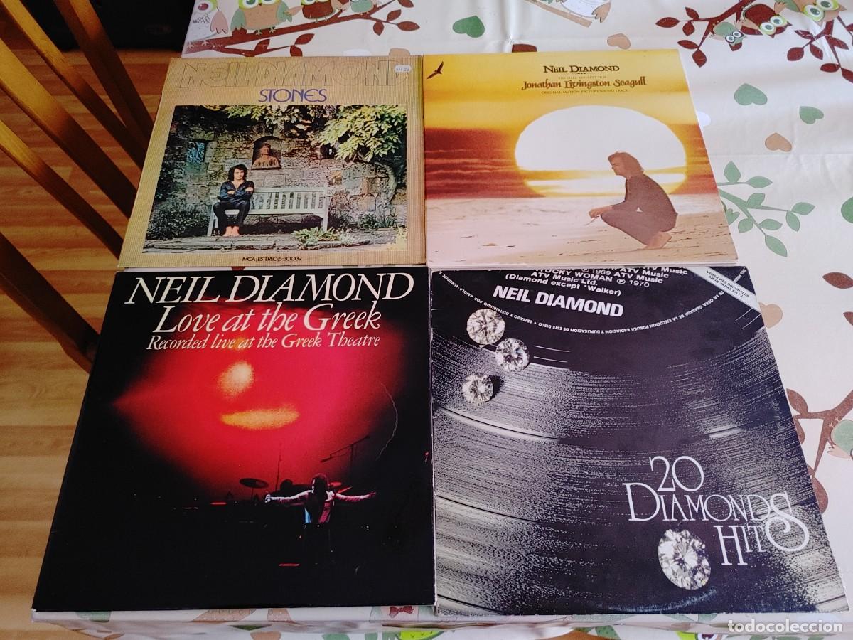 Discos de vinilo: neil diamond,lote de 4 lps,1 es doble