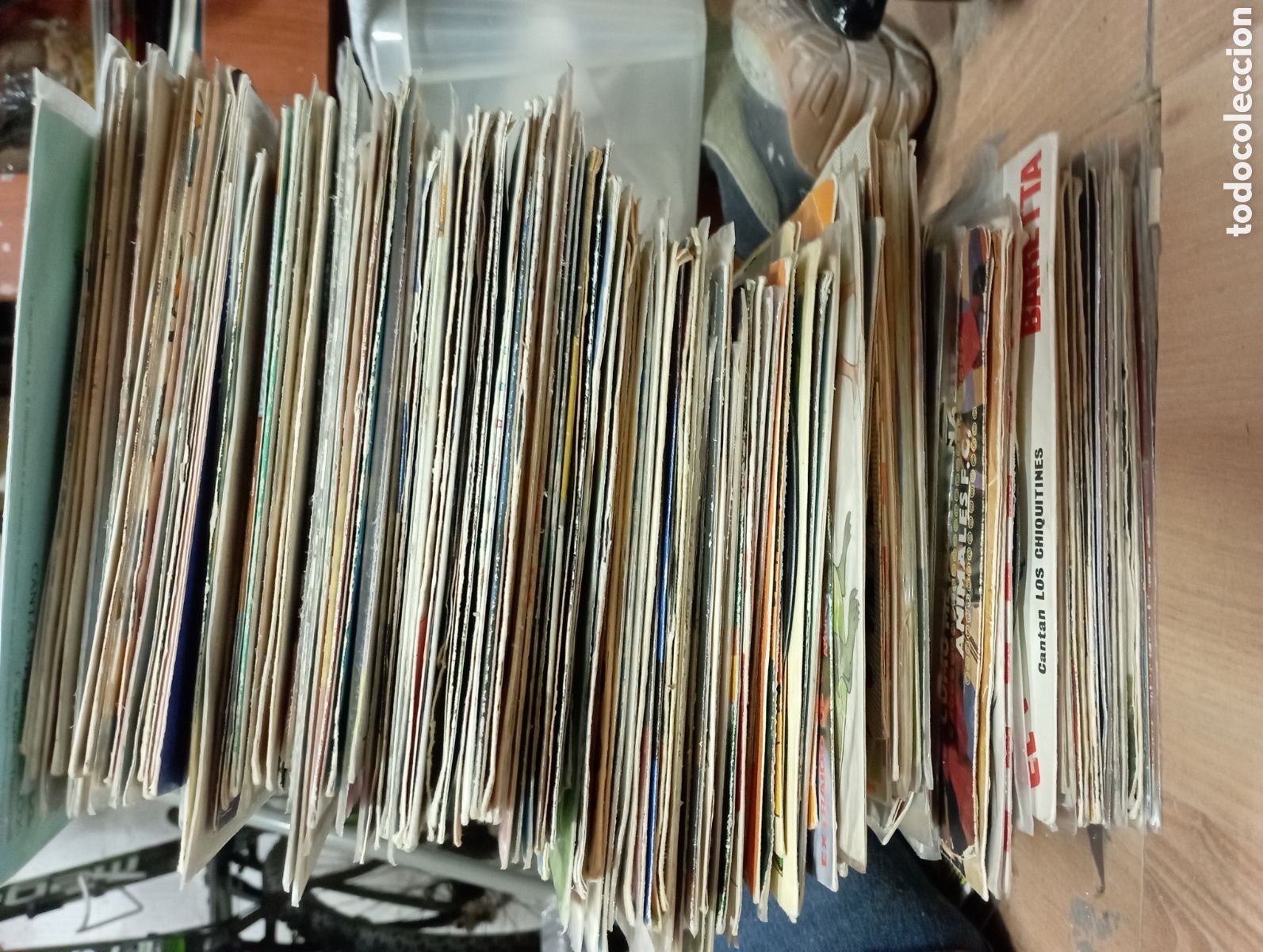 Discos de vinilo: lote grande de singles infantiles