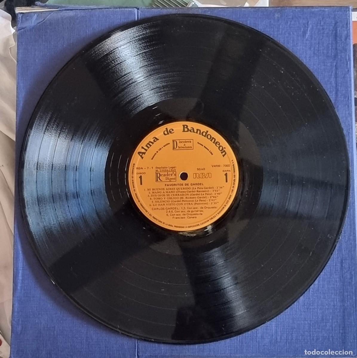 Discos de vinilo: ALMA DE BANDONEON 1969- Antolog&iacute;a del tango - FAVORITOS DE GARDEL - TANGOS PARA EL RECUERDO