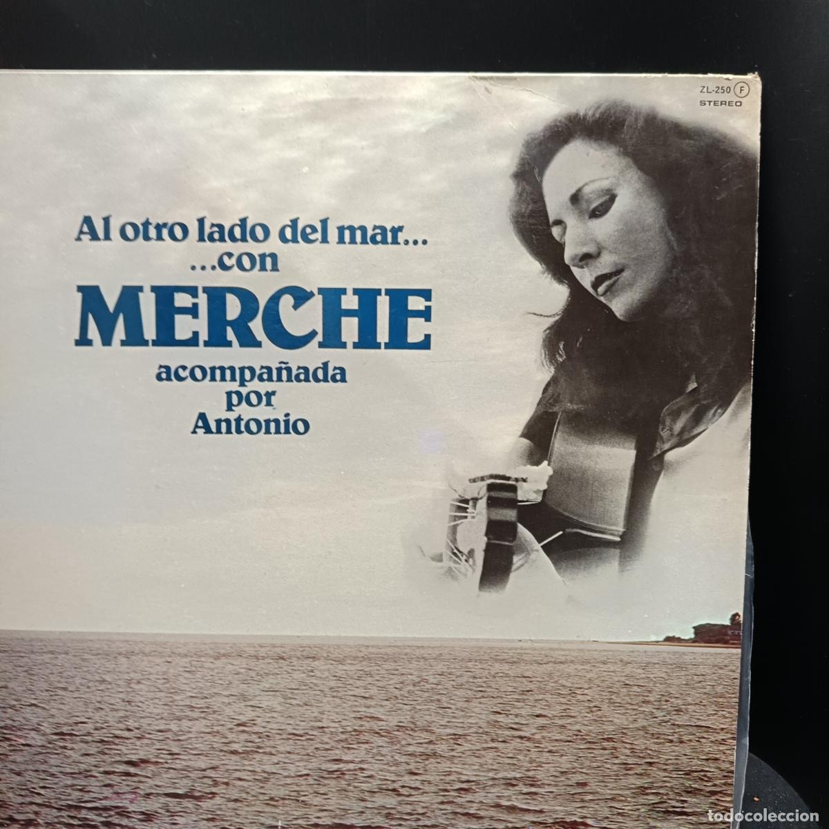 Discos de vinilo: Al otro lado del mar con MERCHE acompa&ntilde;ada por ANTONIO LP 1979