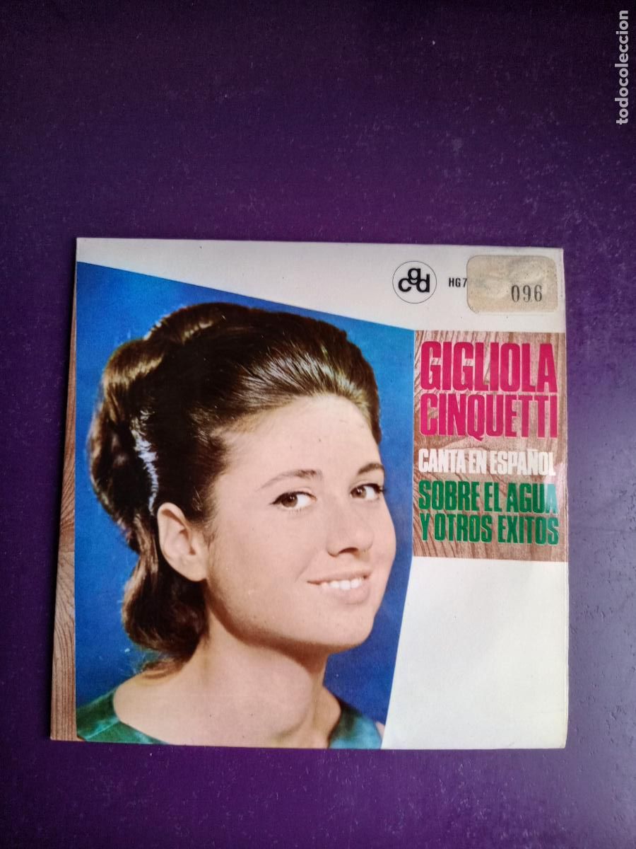 Discos de vinilo: Gigliola Cinquetti &ndash; Canta En Espa&ntilde;ol - Sobre El Agua +3 - EP HISPAVOX 1964 - ITALIA, SIN APENAS USO