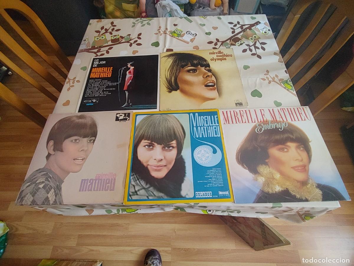 Discos de vinilo: mireille mathieu,lote de 5 lps