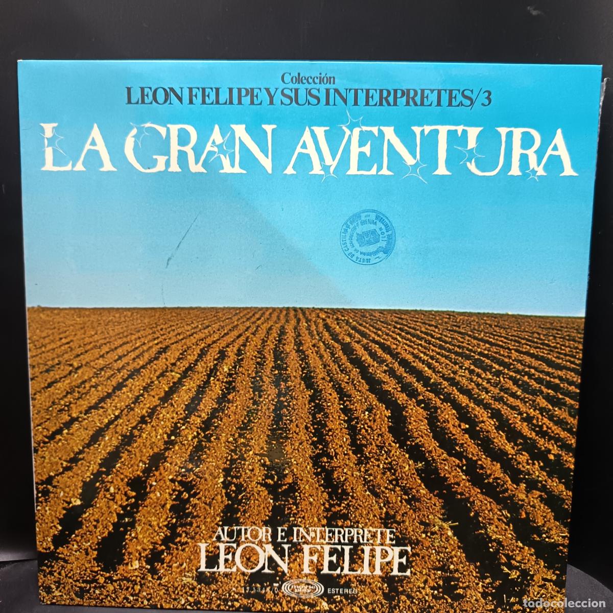 Discos de vinilo: Le&oacute;n Felipe y sus Interpretes 3 LP La gran aventura de LEON FELIPE. Poemas