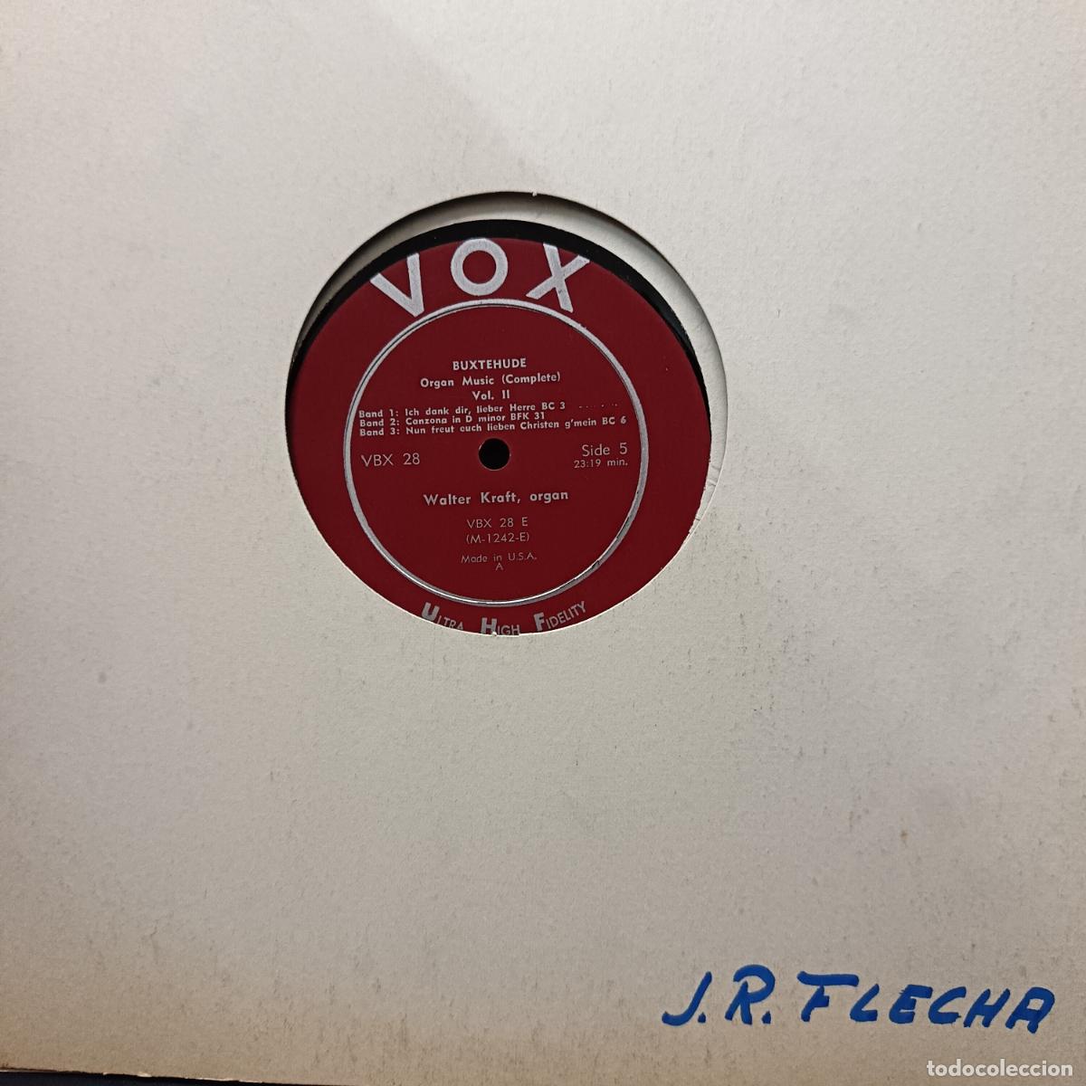 Discos de vinilo: WALTER KRAFT, BUXTEHUDE, Organ Music Complete. LP USA