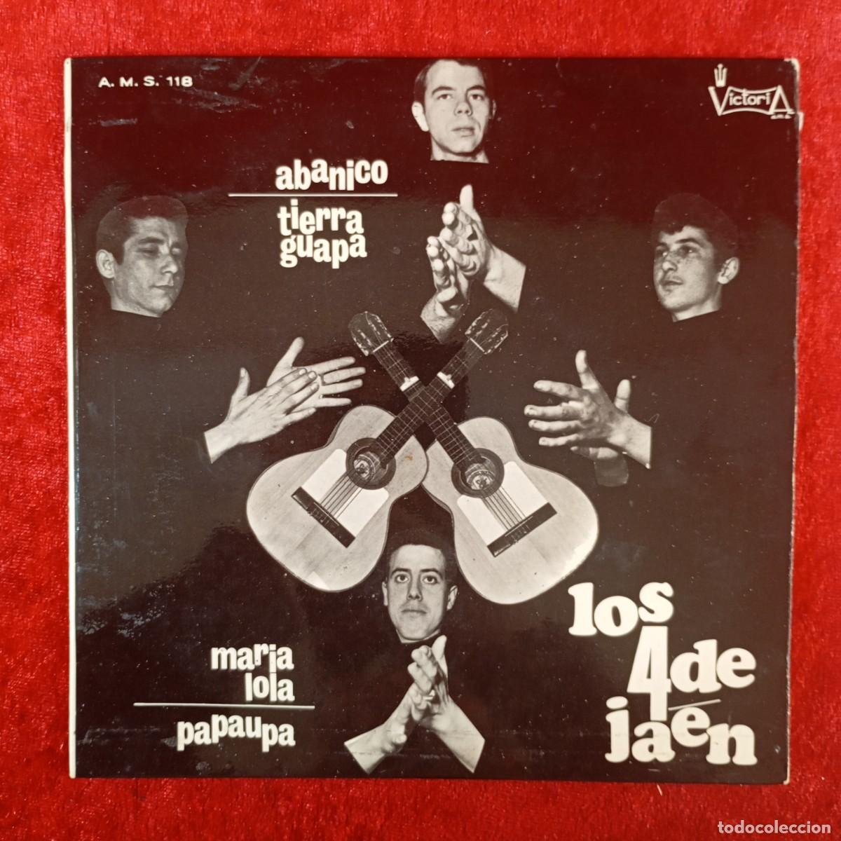 Discos de vinilo: ABANICO - TIERRA GUAPA - LOS 4 DE JA&Eacute;N - A.M.S. 118 - SINGLE - DISCO VINILO / 4104