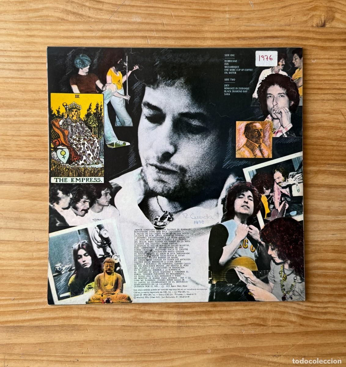 Discos de vinilo: Bob Dylan - Desire. Spain 1976 - Foto 2