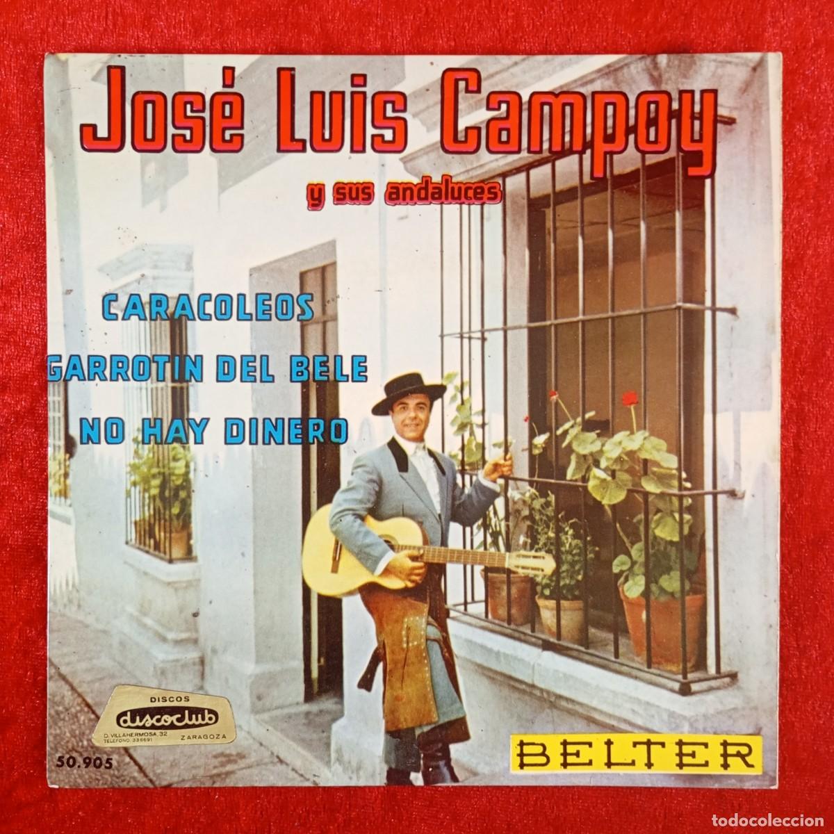 Discos de vinilo: JOS&Eacute; LUIS CAMPOY Y SUS ANDALUCES - CARACOLEOS - 50.905 - SINGLE - DISCO VINILO / 4113