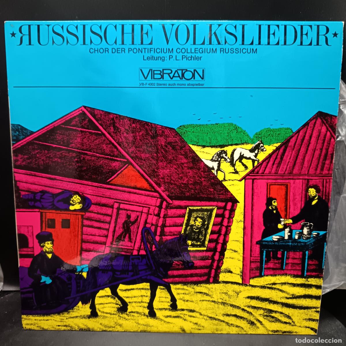 Discos de vinilo: Russische Volkslieder. Potificum Collegium Russicum. LP