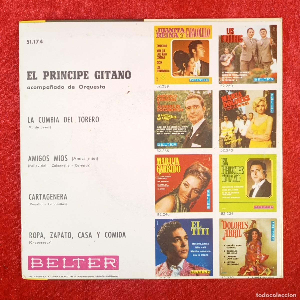 Discos de vinilo: EL PRINCIPE GITANO - 51.174 -- SINGLE - DISCO VINILO / 4142 - Foto 2